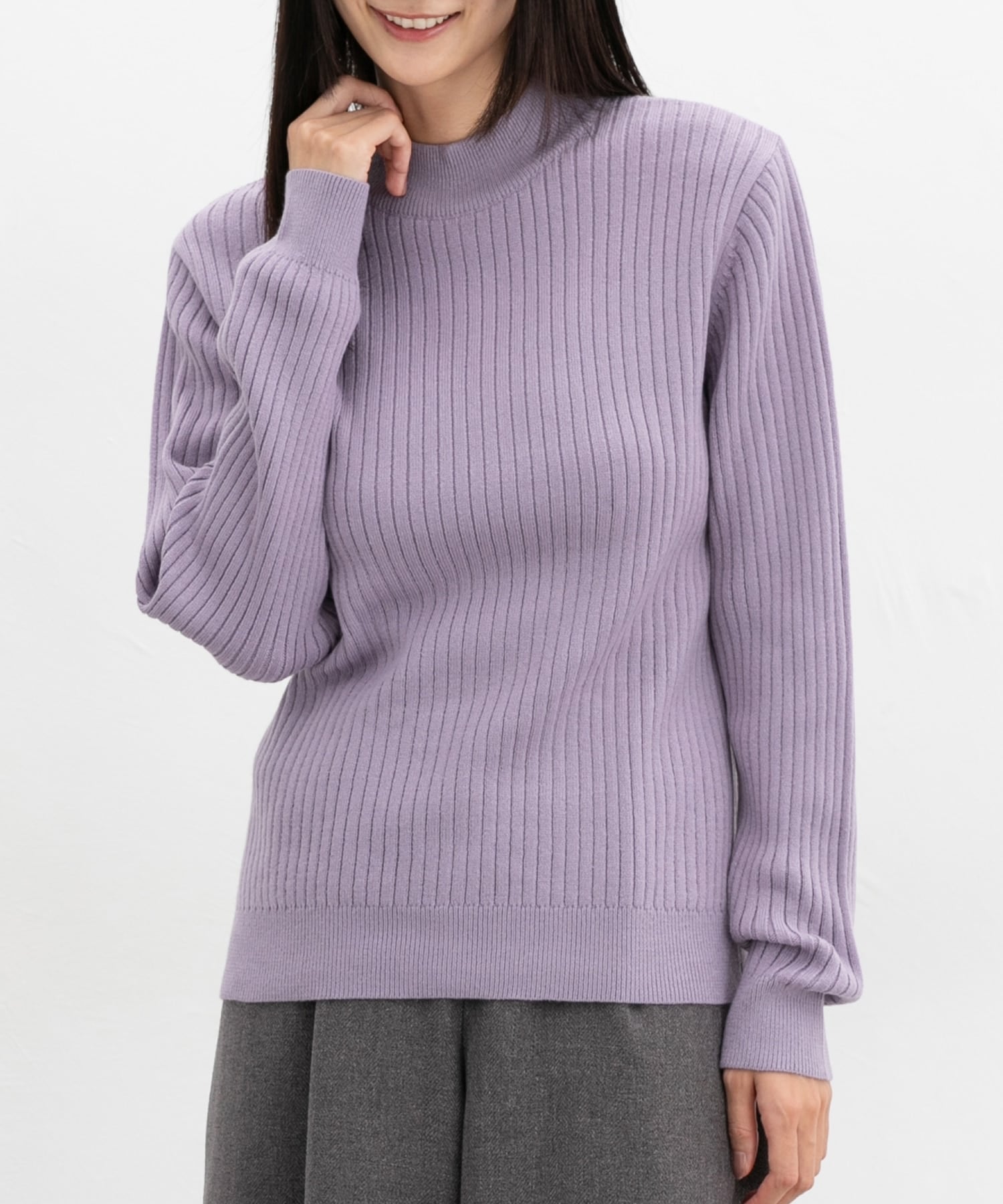 あったかリブ編ハイネック: トップス｜ハニーズ公式通販 