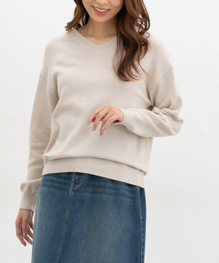 【美品】ジャックバニー　Vネックニット5  L相当 Vネックラメニット: トップス｜ハニーズ公式通販