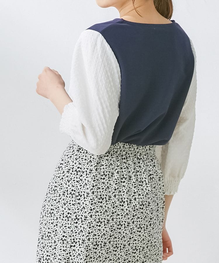 ハニーズ公式通販】袖異素材トップス: トップス－Honeys Online Shop－レディースファッション通販