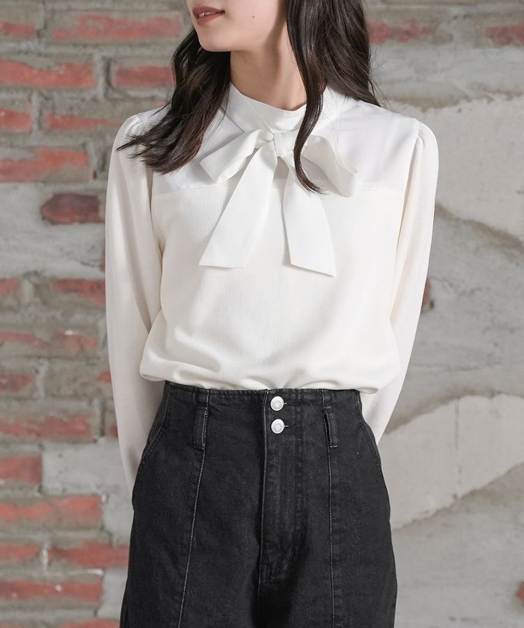 ハニーズ公式通販】リボン付トップス: トップス-Honeys Online Shop