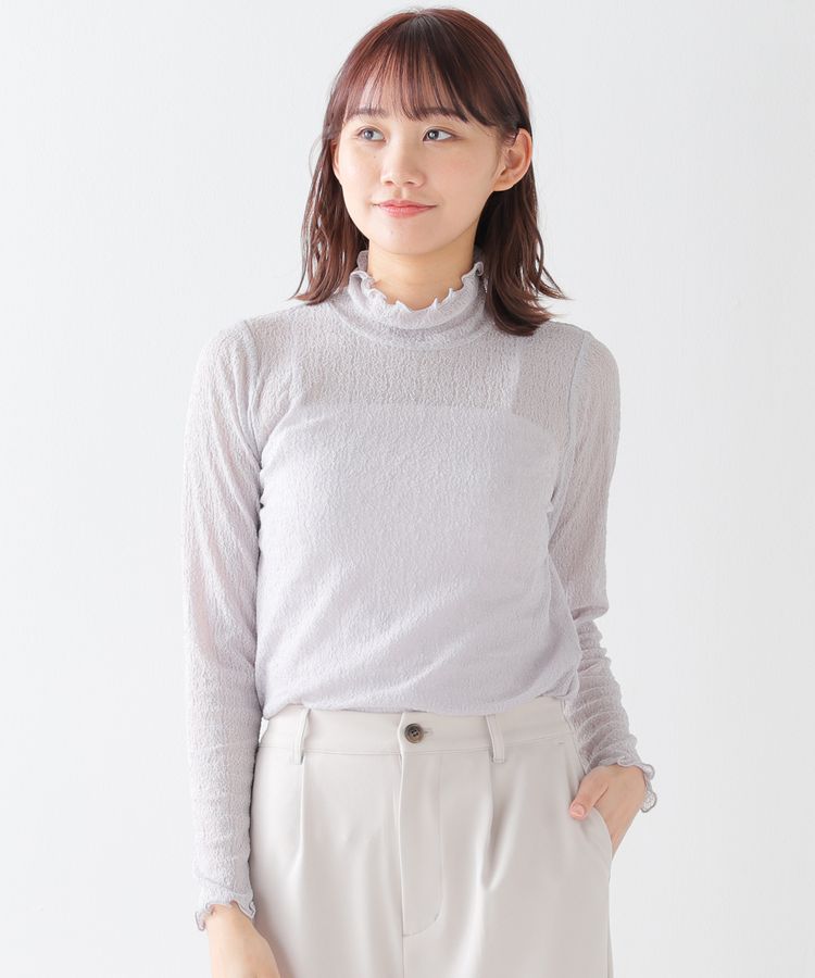 ハニーズ公式通販】レースハイネックトップス: トップス－Honeys 