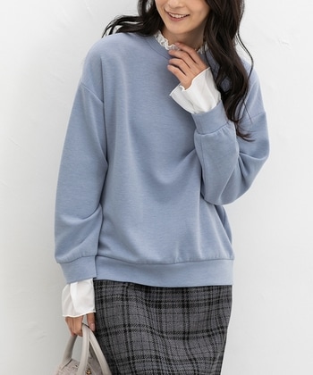 【Honeys公式 / ハニーズ】レイヤード風トップス レディース LL スモーキーブルー プチプラ 【Honeys公式 / ハニーズ】レイヤード風トップス レディース LL スモーキーブルー プチプラ