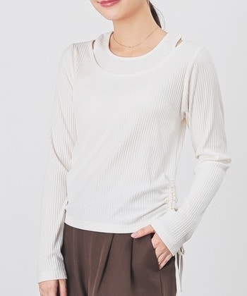 【Honeys公式 / ハニーズ】タンクレイヤードトップス レディース S アイボリー プチプラ 【Honeys公式 / ハニーズ】タンクレイヤードトップス レディース S アイボリー プチプラ