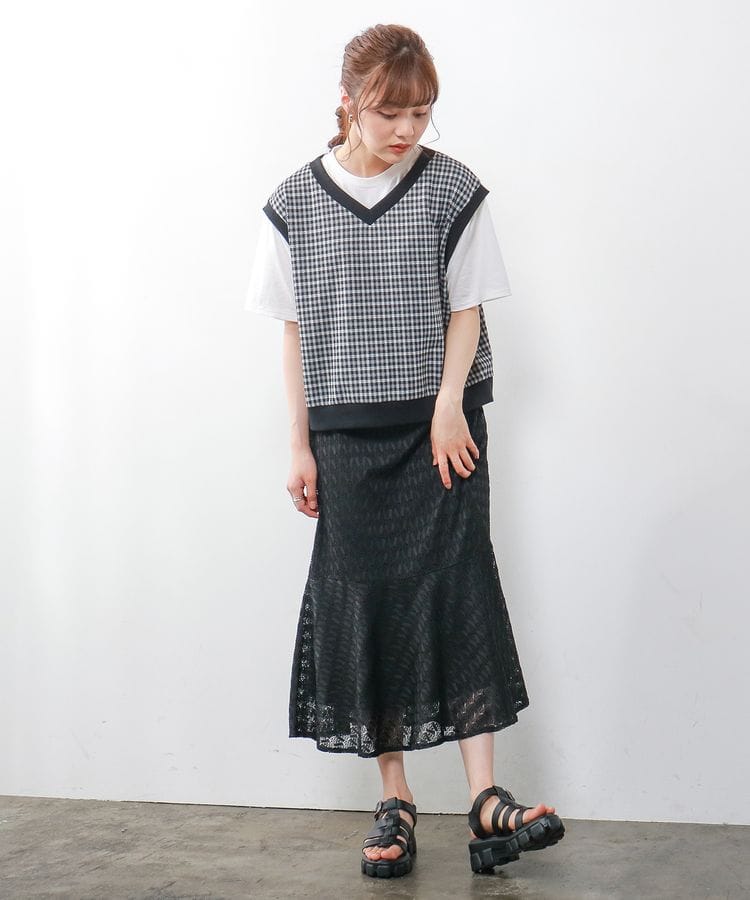 ハニーズ公式通販 レイヤード風トップス トップス Honeys Online Shop レディースファッション通販