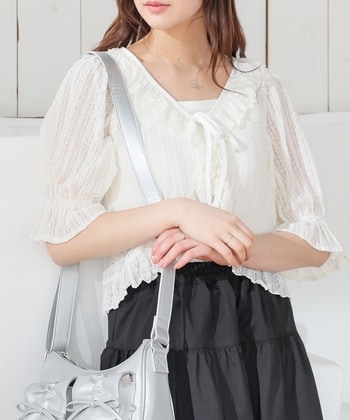 フリルレースボレロ: トップス｜ハニーズ公式通販
