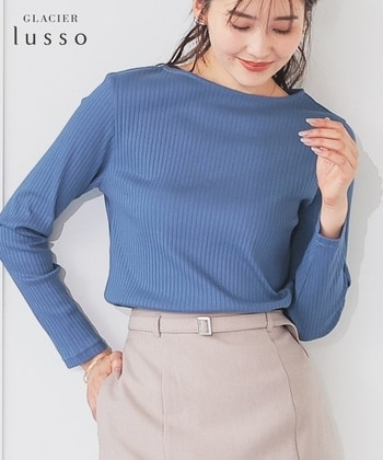 【Honeys公式 / ハニーズ】ボートネックトップス レディース LL ダークブルー プチプラ 【Honeys公式 / ハニーズ】ボートネックトップス レディース LL ダークブルー プチプラ