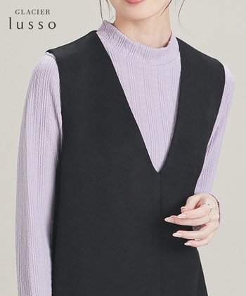 【Honeys公式 / ハニーズ】ジャカードハイネック レディース L ラベンダー プチプラ 【Honeys公式 / ハニーズ】ジャカードハイネック レディース L ラベンダー プチプラ