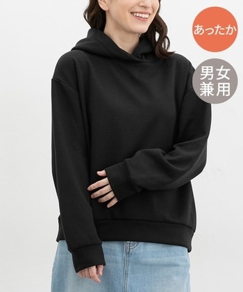 【Honeys公式 / ハニーズ】あったかきれいめパーカー レディース L ブラック プチプラ 【Honeys公式 / ハニーズ】あったかきれいめパーカー レディース L ブラック プチプラ