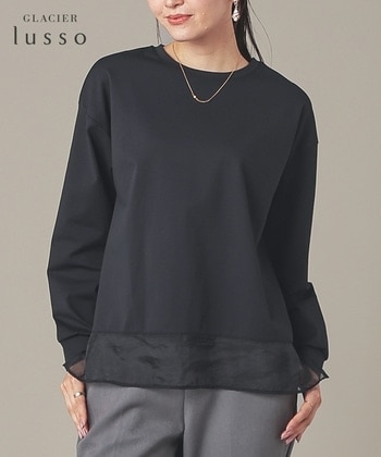 【Honeys公式 / ハニーズ】シアー切替トップス レディース L ブラック プチプラ 【Honeys公式 / ハニーズ】シアー切替トップス レディース L ブラック プチプラ