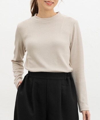 【Honeys公式 / ハニーズ】ラメハイネックトップス レディース LL ベージュ プチプラ 【Honeys公式 / ハニーズ】ラメハイネックトップス レディース LL ベージュ プチプラ