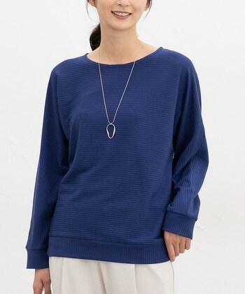 【Honeys公式 / ハニーズ】アクセ付ドルマントップス レディース L ブルー プチプラ 【Honeys公式 / ハニーズ】アクセ付ドルマントップス レディース L ブルー プチプラ