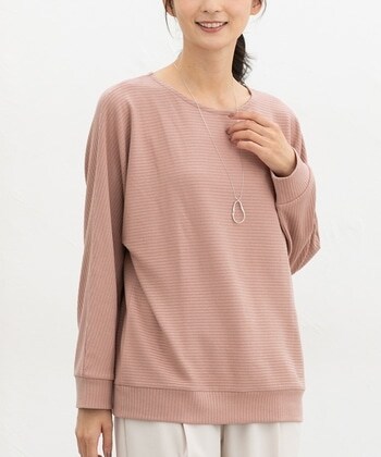 【Honeys公式 / ハニーズ】アクセ付ドルマントップス レディース ＬＬ ピンク プチプラ