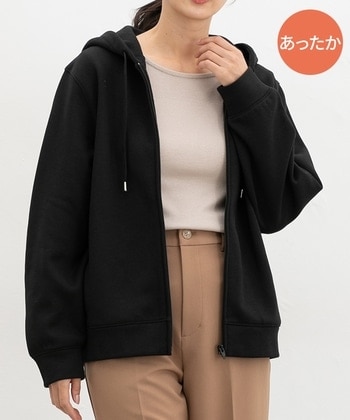 【Honeys公式 / ハニーズ】あったかきれいめジップ レディース M ブラック プチプラ 【Honeys公式 / ハニーズ】あったかきれいめジップ レディース M ブラック プチプラ