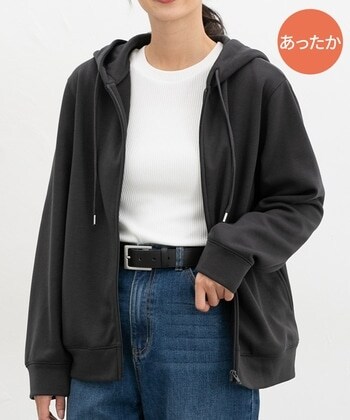 【Honeys公式 / ハニーズ】あったかきれいめジップ レディース M スミクロ プチプラ 【Honeys公式 / ハニーズ】あったかきれいめジップ レディース M スミクロ プチプラ