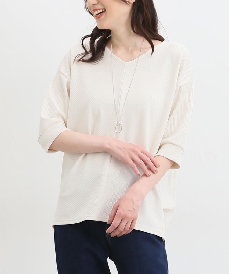 ハニーズ公式通販】6分袖アクセ付トップス: トップス-Honeys Online