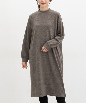 【Honeys公式 / ハニーズ】ハイネックワンピース レディース M モカ プチプラ 【Honeys公式 / ハニーズ】ハイネックワンピース レディース M モカ プチプラ