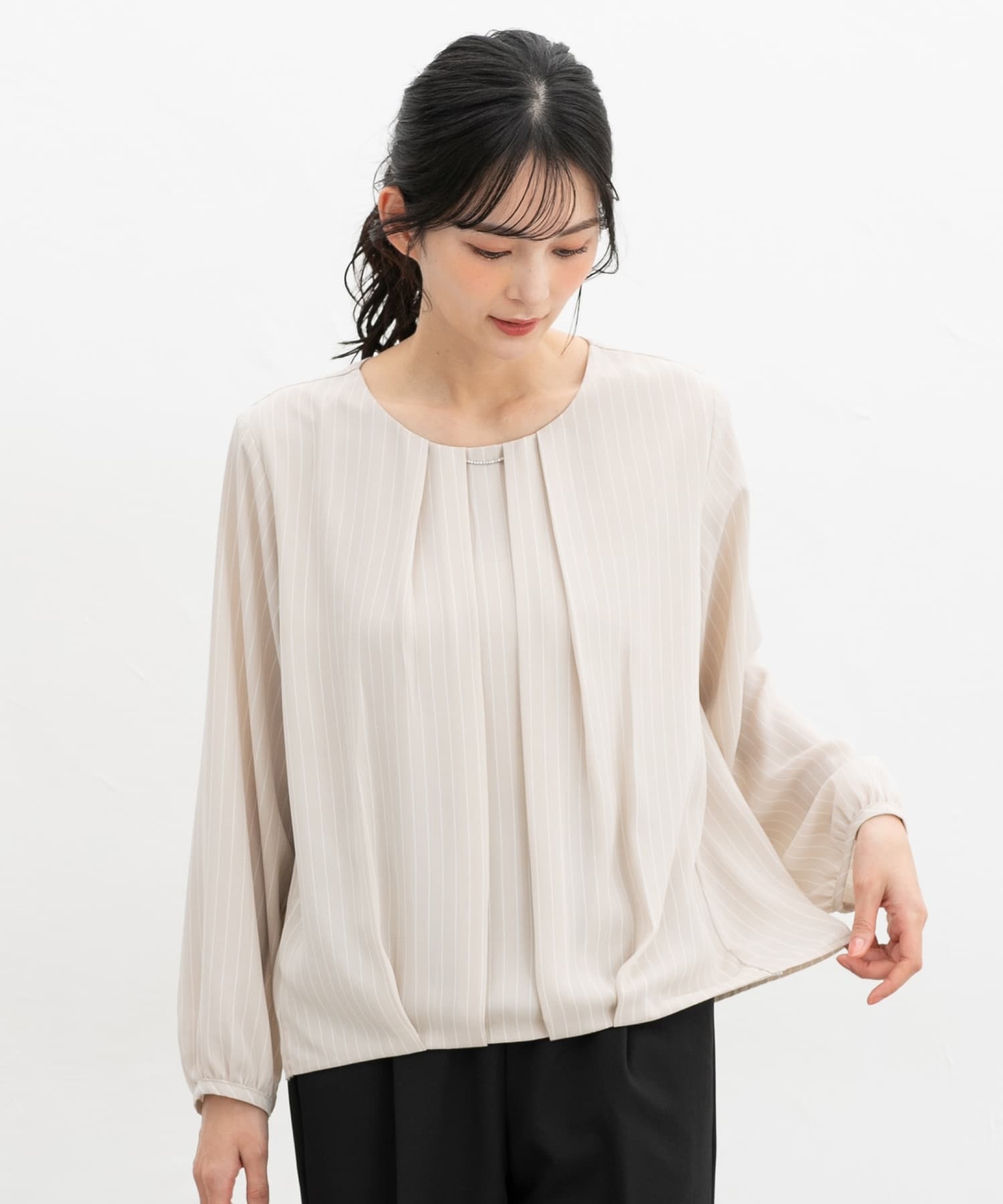 上海ディズニー ダッフィー レディースブラウス 165/m の通販 by
