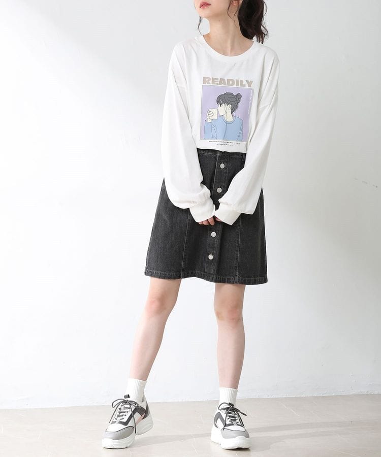 ハニーズ公式通販 イラストプリントｔシャツ トップス Honeys Online Shop レディースファッション通販