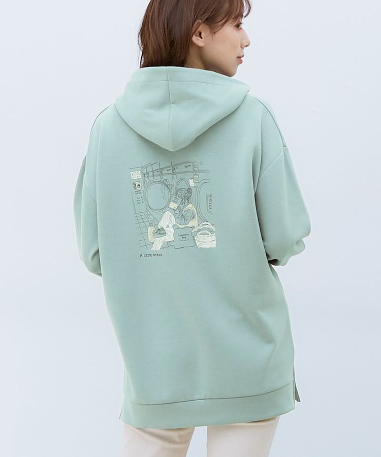 ハニーズ公式通販 イラストプリントパーカー トップス Honeys Online Shop レディースファッション通販