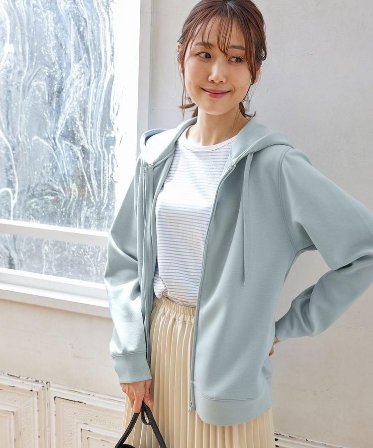 OUR ベージュ きれいめパーカー きれいめジップパーカー: トップス｜ハニーズ公式通販