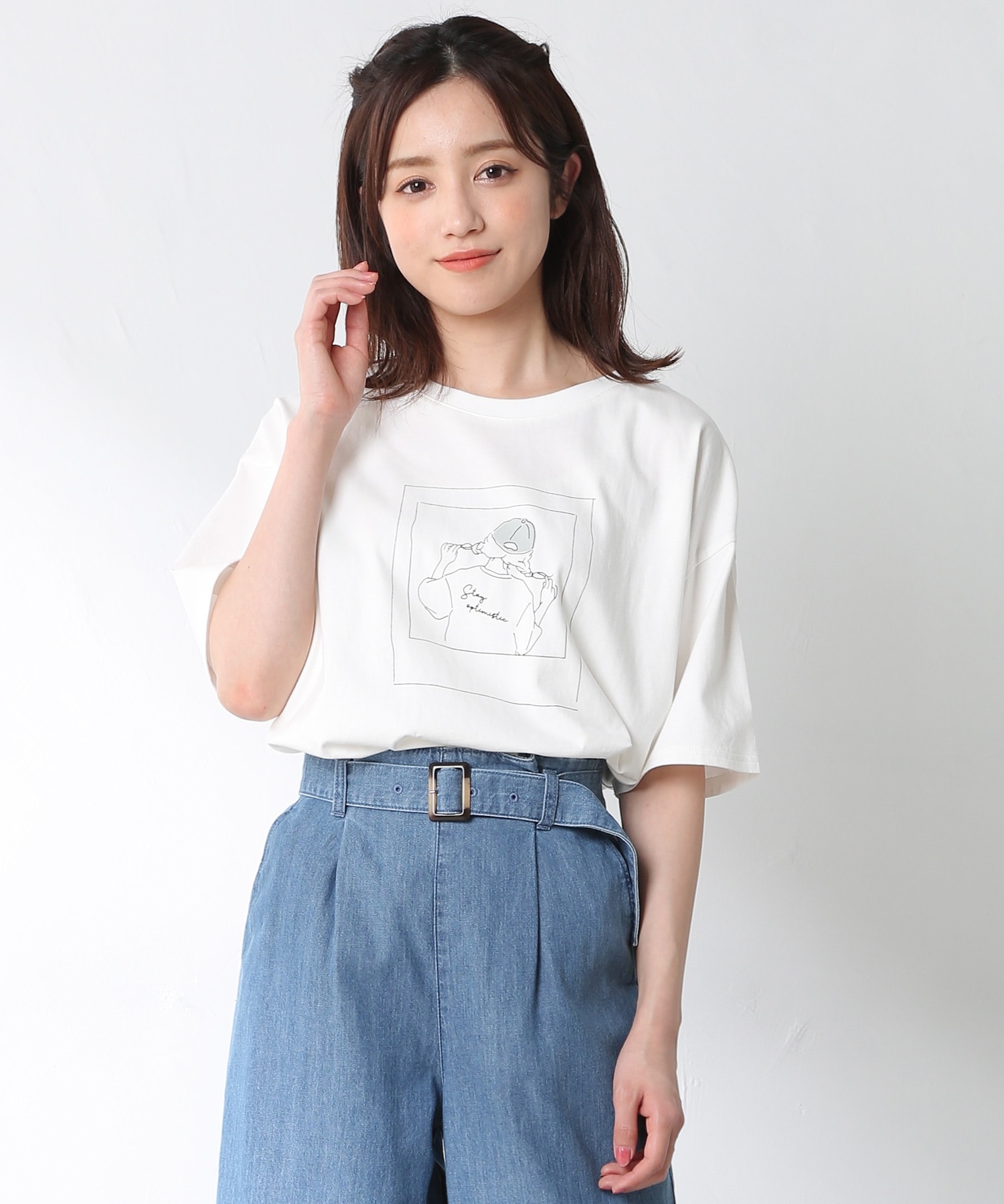 ハニーズ公式通販 イラストプリントｔシャツ トップス Honeys Online Shop レディースファッション通販