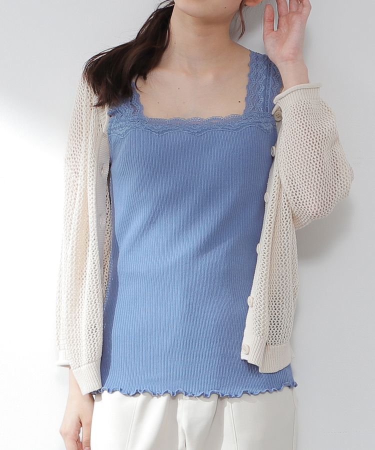 ハニーズ公式通販 テレコレースキャミソール トップス Honeys Online Shop レディースファッション通販