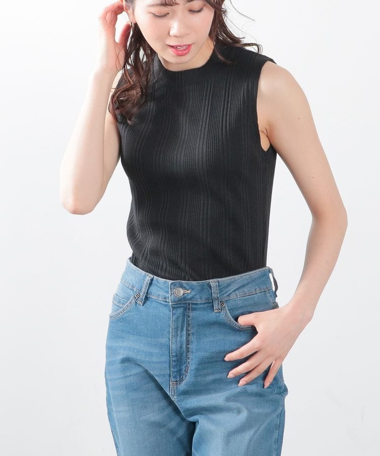 ハニーズ公式通販】ハイネックテレコタンク: トップス－Honeys Online Shop－レディースファッション通販