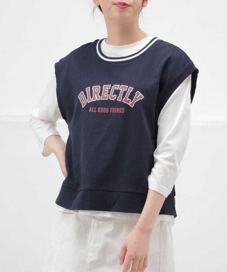 ハニーズ公式通販 ライン入りベスト トップス Honeys Online Shop レディースファッション通販