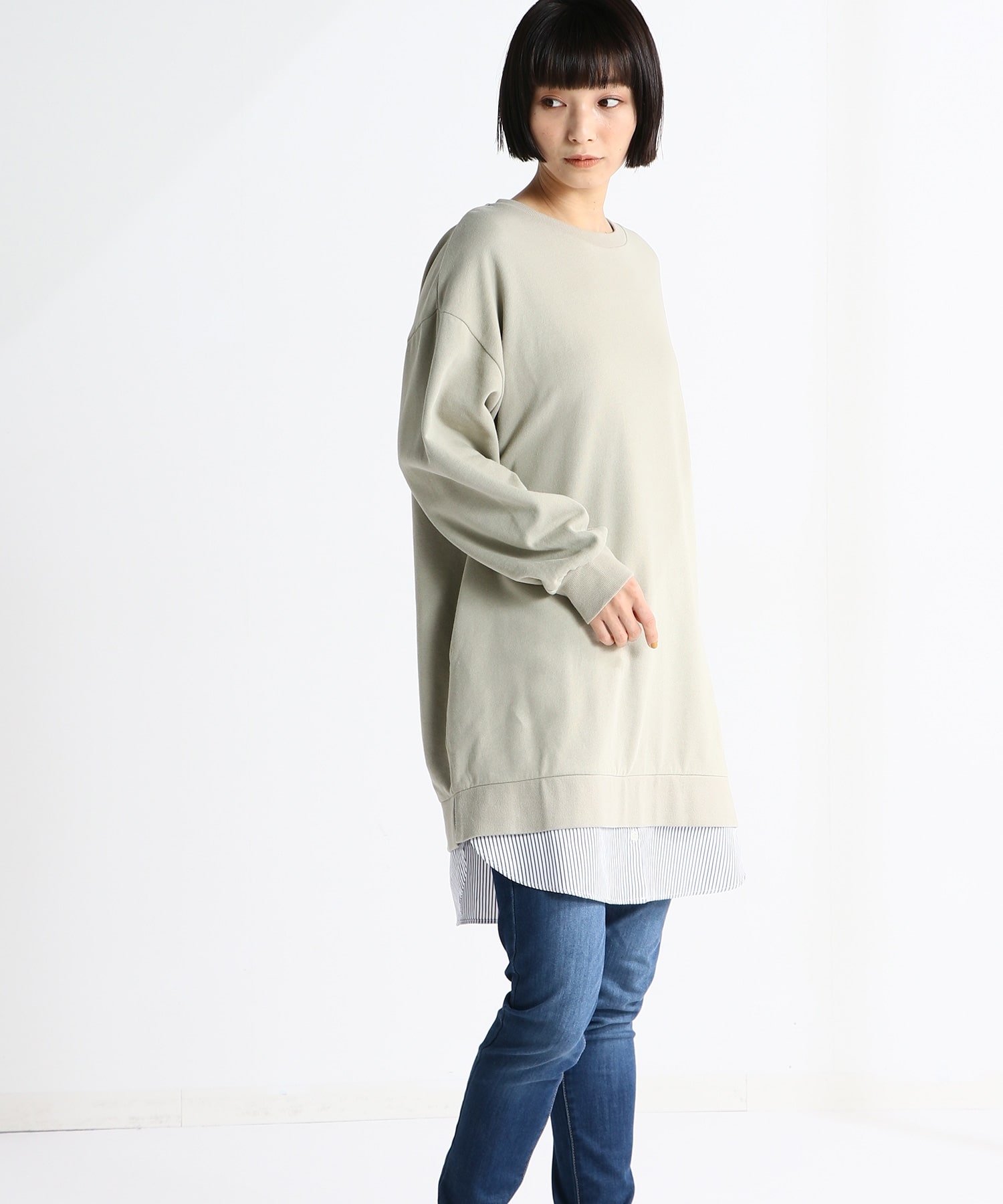 ハニーズ公式通販 異素材使いワンピース ワンピース Honeys Online Shop レディースファッション通販 ハニーズ公式通販 異素材使いワンピース ワンピース Honeys Online Shop レディースファッション通販