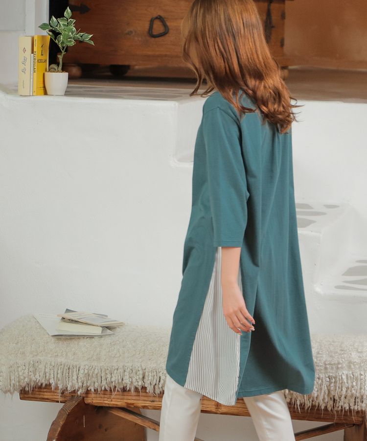 ハニーズ公式通販 脇異素材ワンピース ワンピース Honeys Online Shop レディースファッション通販