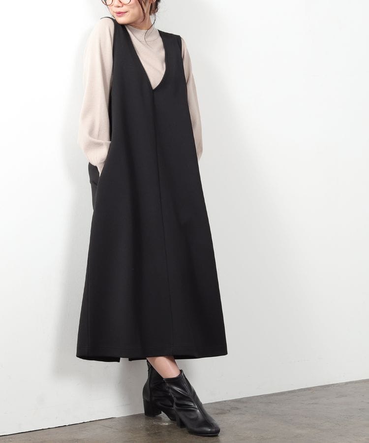 ハニーズ公式通販 ｖネックジャンスカ Web限定llサイズ有 ワンピース Honeys Online Shop レディースファッション通販