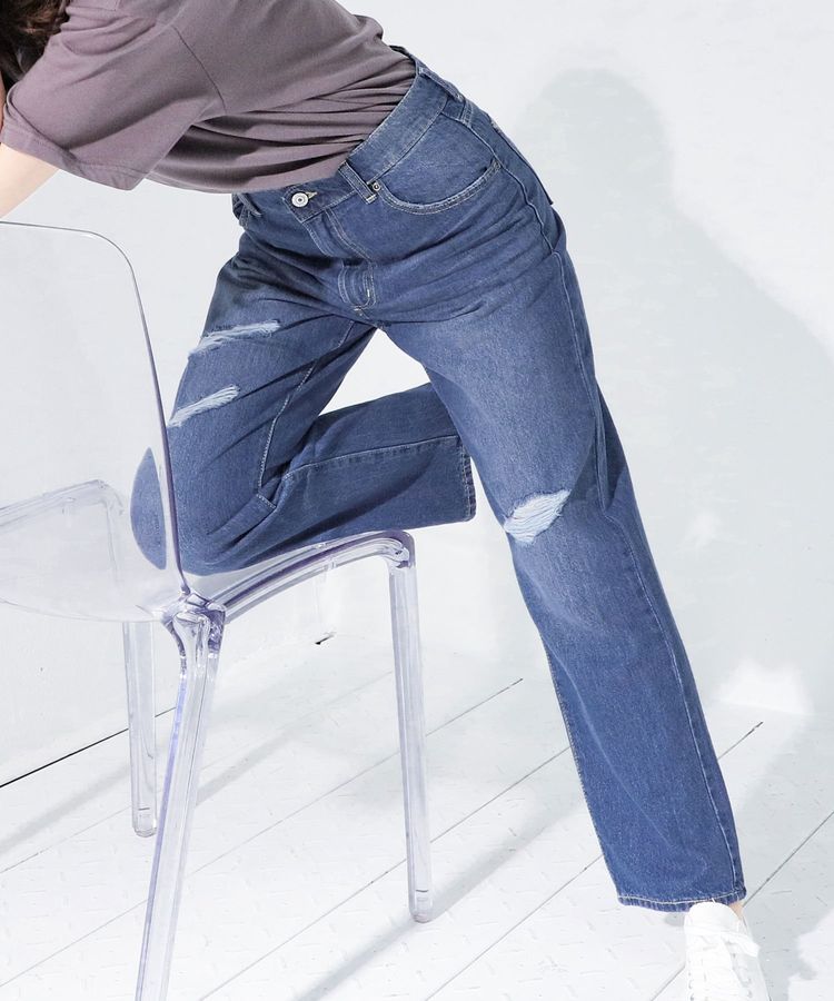 ハニーズ公式通販 デニムダメージパンツ ボトムス Honeys Online Shop レディースファッション通販