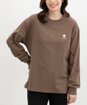 【Honeys公式 / ハニーズ】モチーフ刺繍Tシャツ レディース M ブラウン プチプラ 【Honeys公式 / ハニーズ】モチーフ刺繍Tシャツ レディース M ブラウン プチプラ