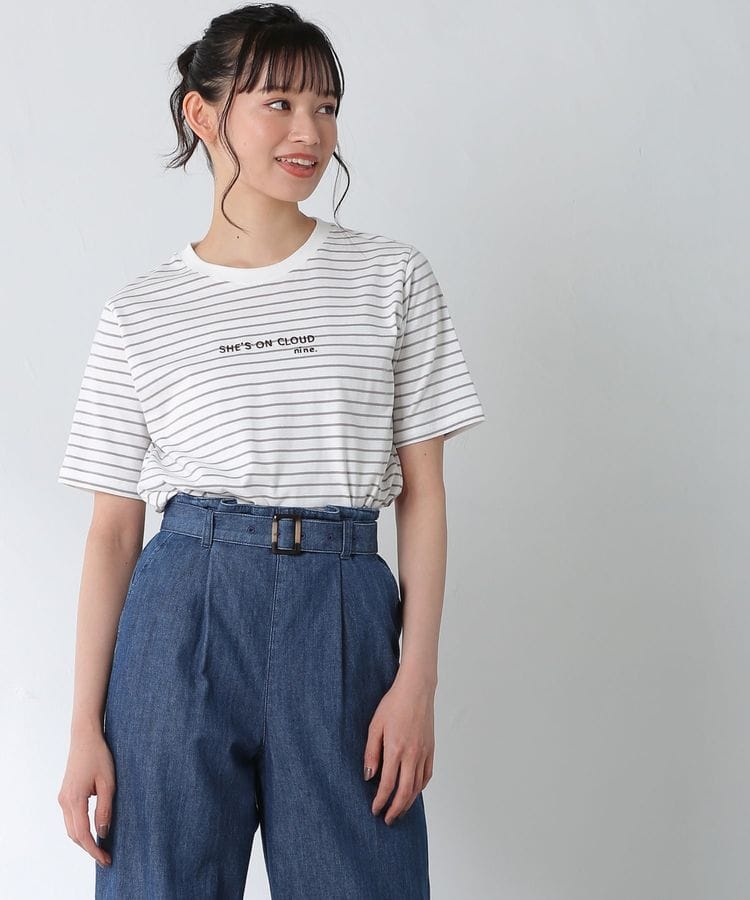 ハニーズ公式通販 半袖ロゴ刺繍ｔシャツ トップス Honeys Online Shop レディースファッション通販