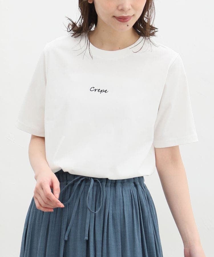 【Seivson x Mizuki 2023AW 】“THE MOON LOVE”　刺繍ロゴＴシャツ -BLACK