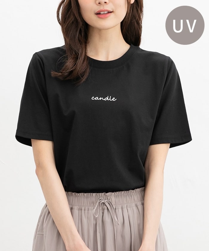 【Honeys公式 / ハニーズ】ロゴ刺繍半袖Tシャツ レディース S ブラック プチプラ 【Honeys公式 / ハニーズ】ロゴ刺繍半袖Tシャツ レディース S ブラック プチプラ