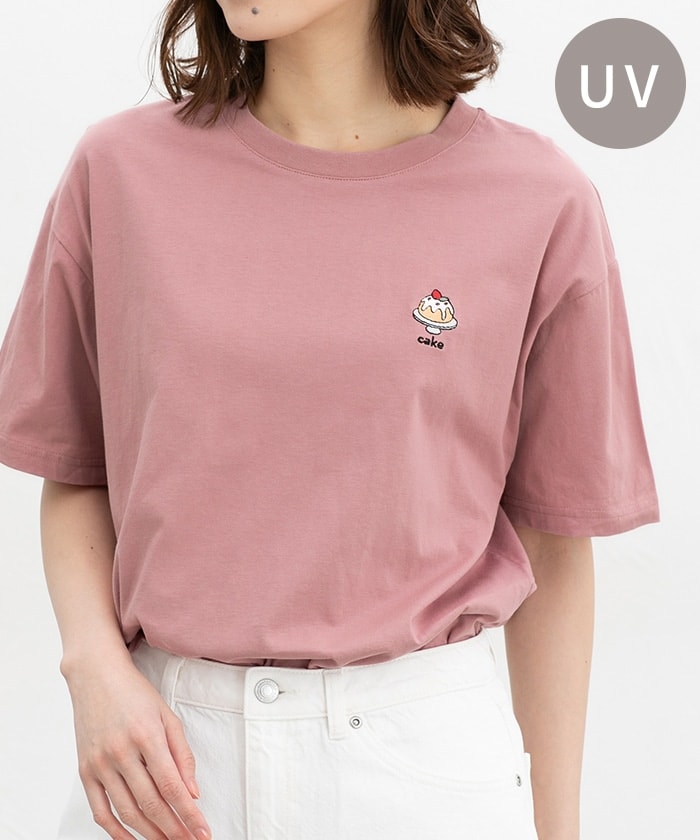 【Honeys公式 / ハニーズ】半袖モチーフ刺繍Tシャツ レディース S スモーキーピンク プチプラ 【Honeys公式 / ハニーズ】半袖モチーフ刺繍Tシャツ レディース S スモーキーピンク プチプラ