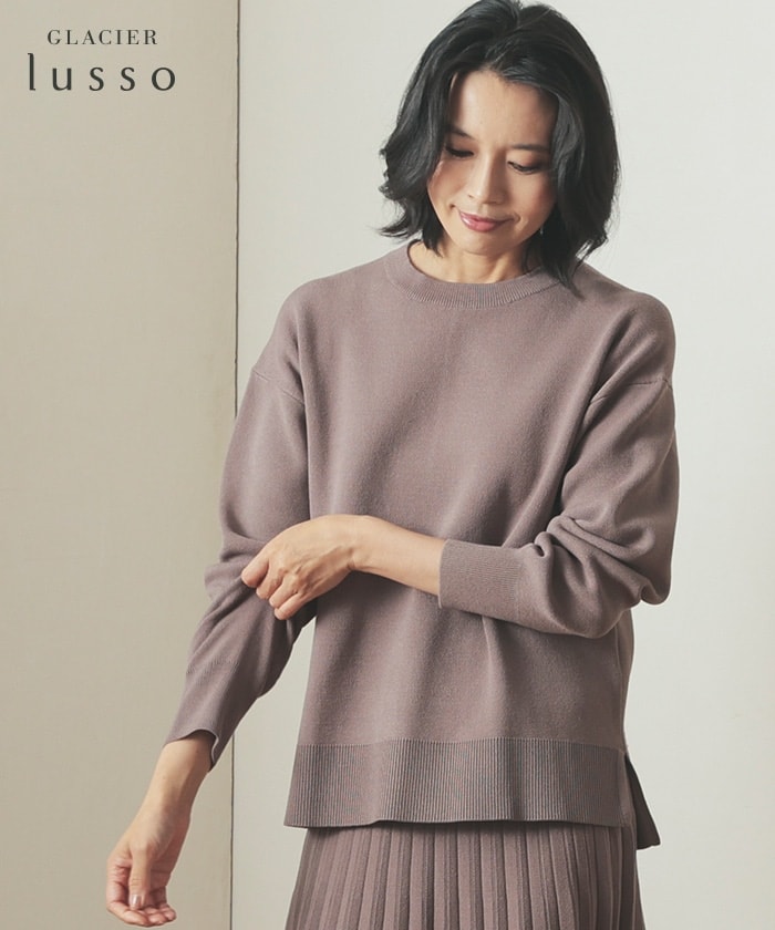 【Honeys公式 / ハニーズ】スウェットライクニット レディース M モカ プチプラ 【Honeys公式 / ハニーズ】スウェットライクニット レディース M モカ プチプラ