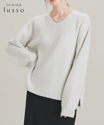 【Honeys公式 / ハニーズ】スパンコールニット レディース M アイボリー プチプラ 【Honeys公式 / ハニーズ】スパンコールニット レディース M アイボリー プチプラ