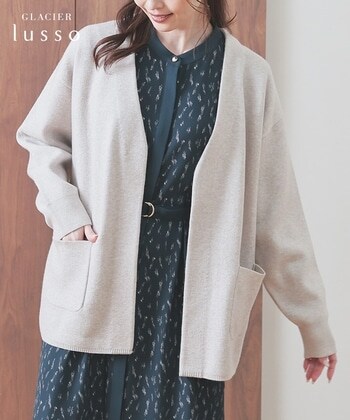 【Honeys公式 / ハニーズ】トッパーカーディガン レディース L 杢ベージュ プチプラ 【Honeys公式 / ハニーズ】トッパーカーディガン レディース L 杢ベージュ プチプラ