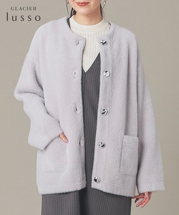 【Honeys公式 / ハニーズ】ノーカラーニットコート レディース L ライトグレー プチプラ 【Honeys公式 / ハニーズ】ノーカラーニットコート レディース L ライトグレー プチプラ