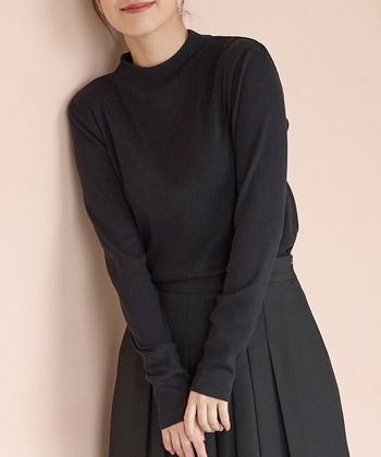 【Honeys公式 / ハニーズ】テレコハイネックT レディース M ブラック プチプラ 【Honeys公式 / ハニーズ】テレコハイネックT レディース M ブラック プチプラ