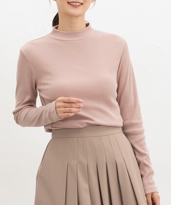 【Honeys公式 / ハニーズ】テレコハイネックT レディース M ピンク プチプラ 【Honeys公式 / ハニーズ】テレコハイネックT レディース M ピンク プチプラ