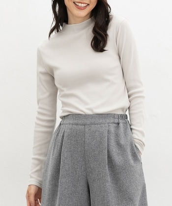 【Honeys公式 / ハニーズ】テレコハイネックT レディース S グレージュ プチプラ 【Honeys公式 / ハニーズ】テレコハイネックT レディース S グレージュ プチプラ