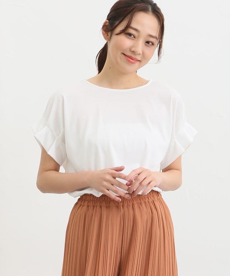 ハニーズ公式通販】袖タックTシャツ: トップス-Honeys Online Shop