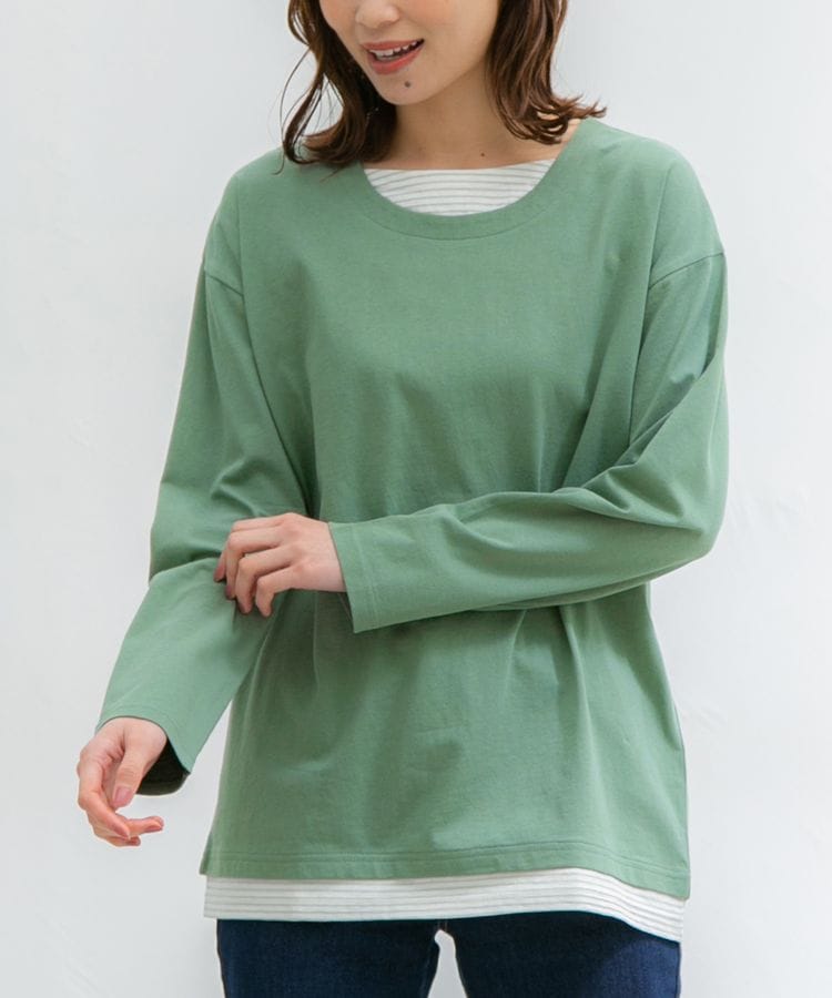 ハニーズ公式通販】レイヤード風Ｔシャツ: トップス－Honeys Online 