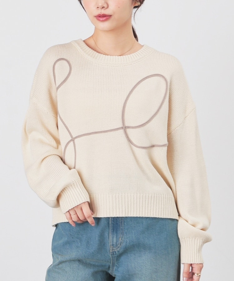 コード刺繍ニットトップス: トップス｜ハニーズ公式通販