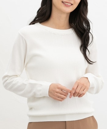 【Honeys公式 / ハニーズ】ビジュー付ニット レディース M アイボリー プチプラ 【Honeys公式 / ハニーズ】ビジュー付ニット レディース M アイボリー プチプラ