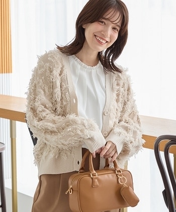 【Honeys公式 / ハニーズ】フリンジカーディガン レディース M アイボリー プチプラ 【Honeys公式 / ハニーズ】フリンジカーディガン レディース M アイボリー プチプラ