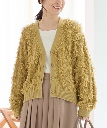 【Honeys公式 / ハニーズ】フリンジカーディガン レディース M イエロー プチプラ 【Honeys公式 / ハニーズ】フリンジカーディガン レディース M イエロー プチプラ